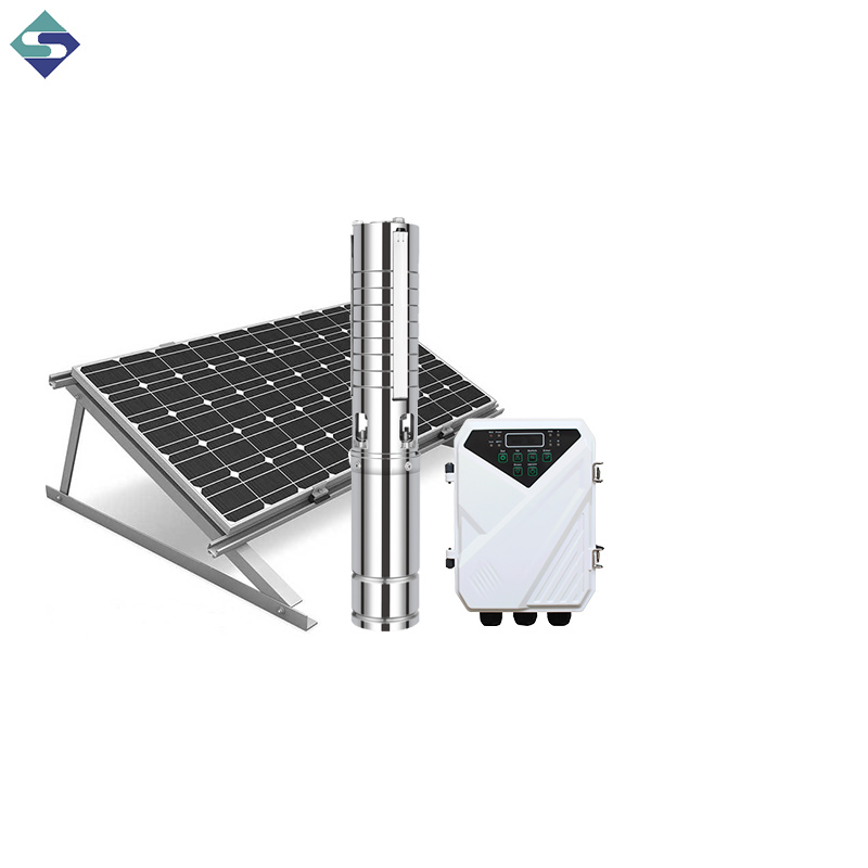 6 بوصة الفولاذ المقاوم للصدأ غاطسة البئر مضخة مياه بالطاقة الشمسية