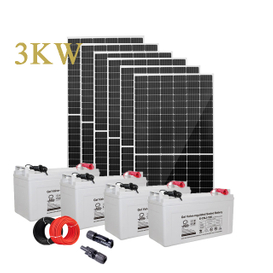 3kw نظام الطاقة الشمسية لنظام التخزين المنزلي