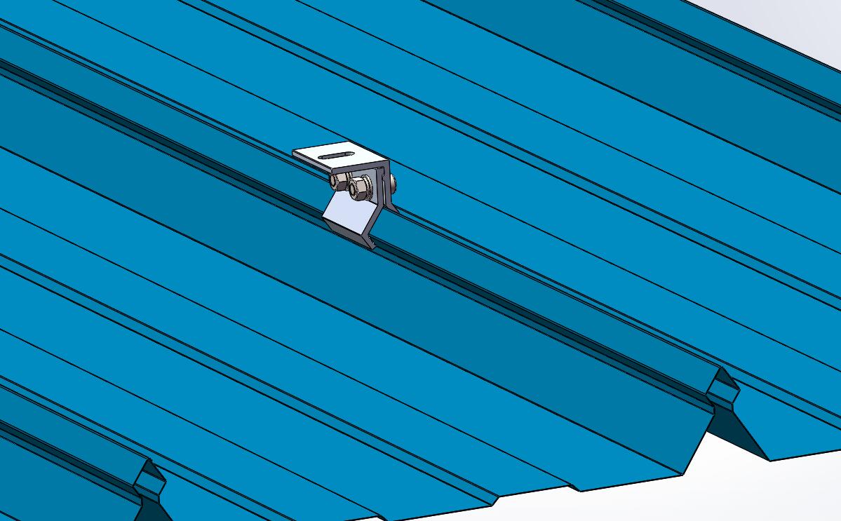 سقف معدني لوحة للطاقة الشمسية تركيب هيكل سبائك الألومنيوم الشخصي