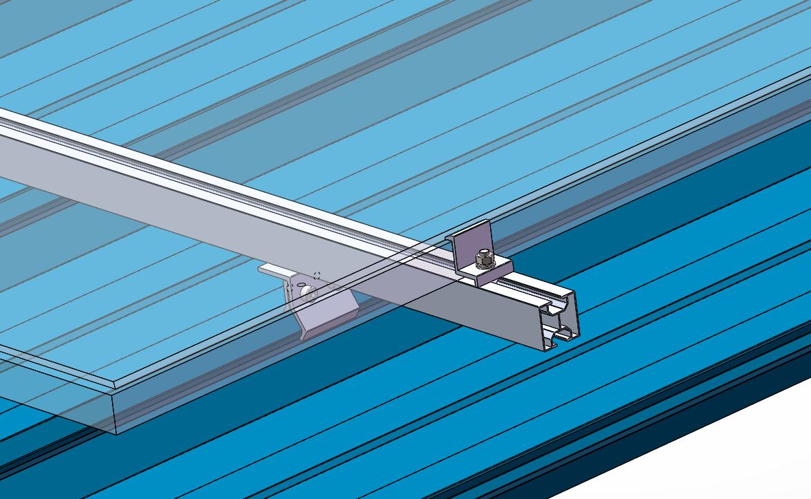 سقف معدني لوحة للطاقة الشمسية تركيب هيكل سبائك الألومنيوم الشخصي